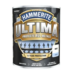 METALLFÄRG ULTIMA SMOOTH WHITE0,75L