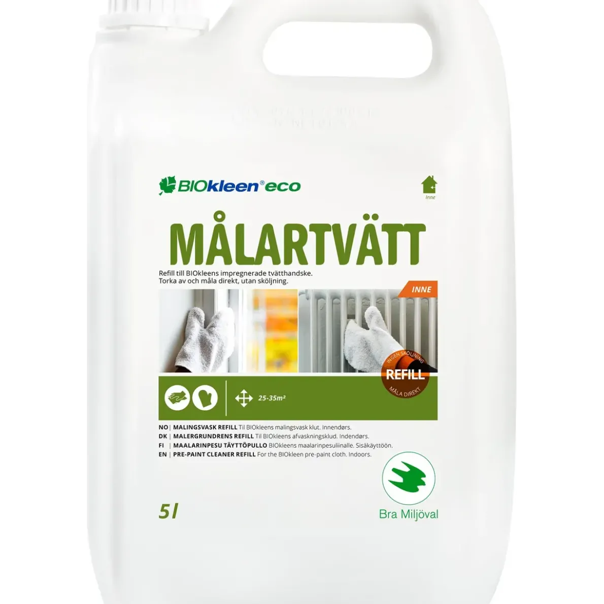 MÅLARTVÄTT REFILL INNE ECO 5L