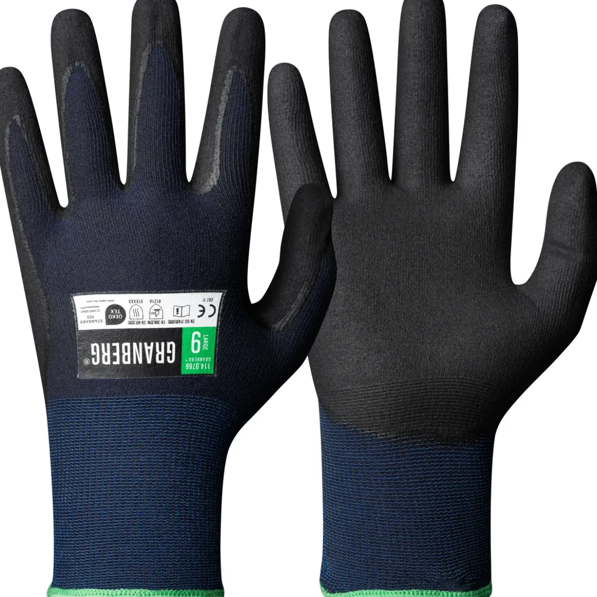 MONTAGEHANDSKES.FLEX NITRIL NYLON STL 9