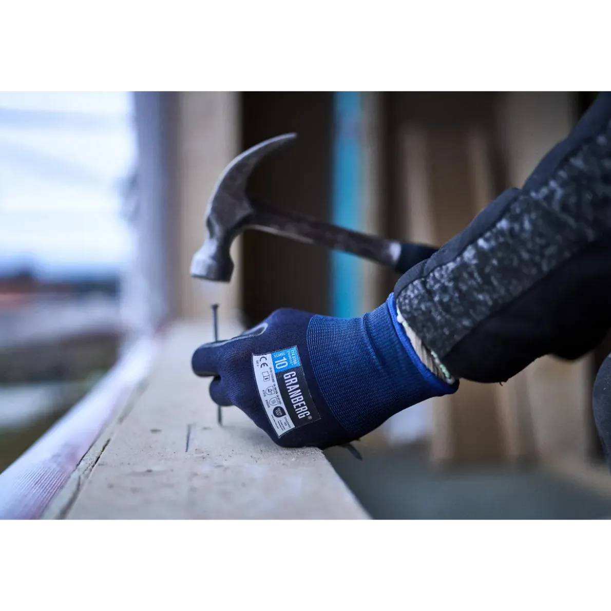 MONTAGEHANDSKES.FLEX NITRIL NYLON STL 9