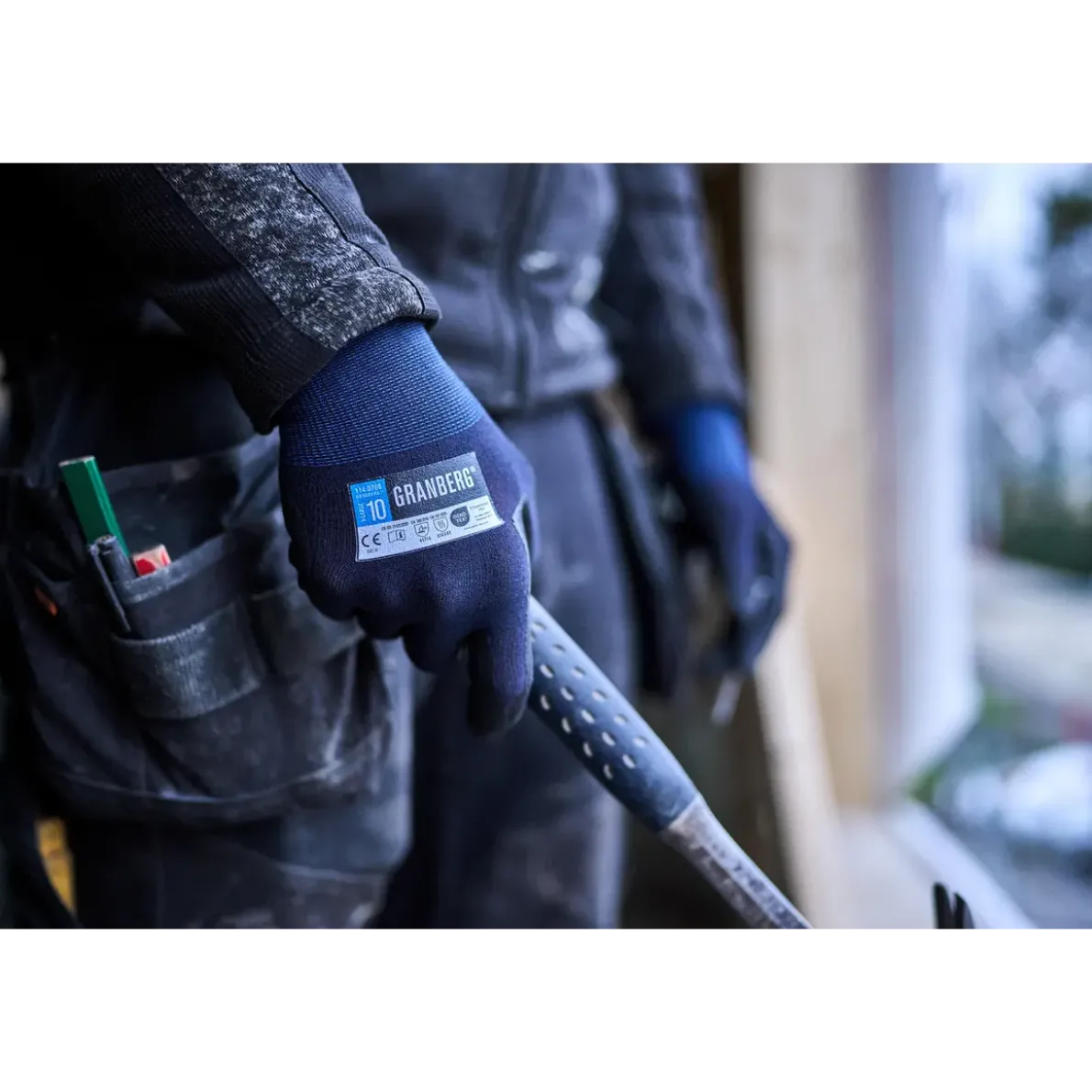 MONTAGEHANDSKES.FLEX NITRIL NYLON STL 9