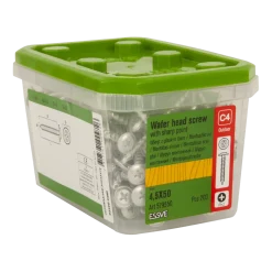 MONTAGESKRUV MED VASS SPETS PH2 CORRSEAL 4,5X50 200ST