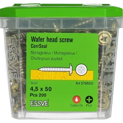 MONTAGESKRUV MED VASS SPETS PH2 CORRSEAL 4,5X50 200ST