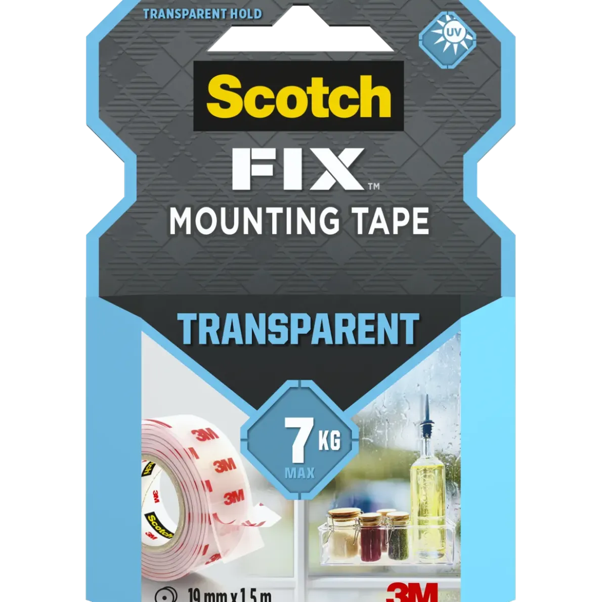 MONTERINGSTEJP 4910C-1915-F TRANSPARENT 19MM 1,5M