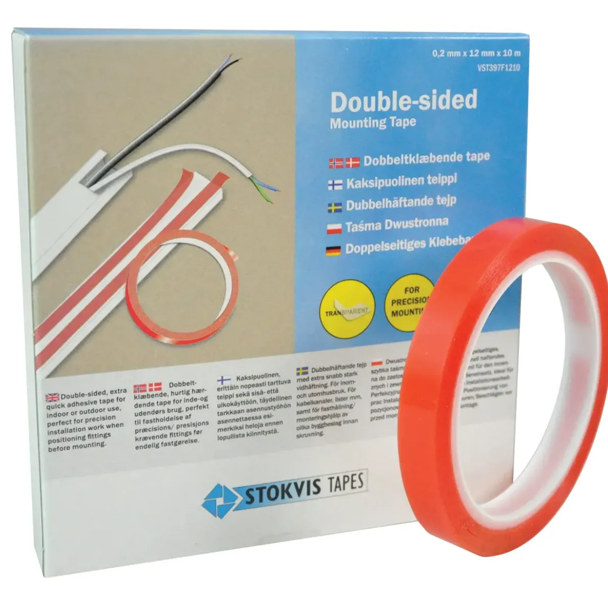 MONTERINGSTEJP DH 0,2X12MM 10M