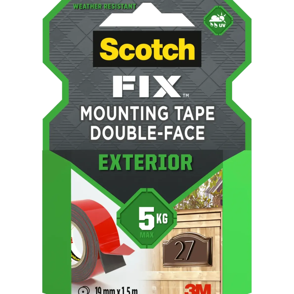 MONTERINGSTEJP EXTERIOR 411 1915-P 19MM 1,5M
