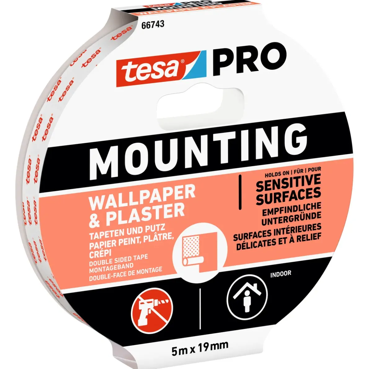 MONTERINGSTEJP 66965PRO MOUNTING TRANSPARENT 5MX19MM