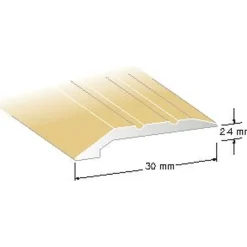 NIVÅLIST NR6 GULD 2-4MM 200CM