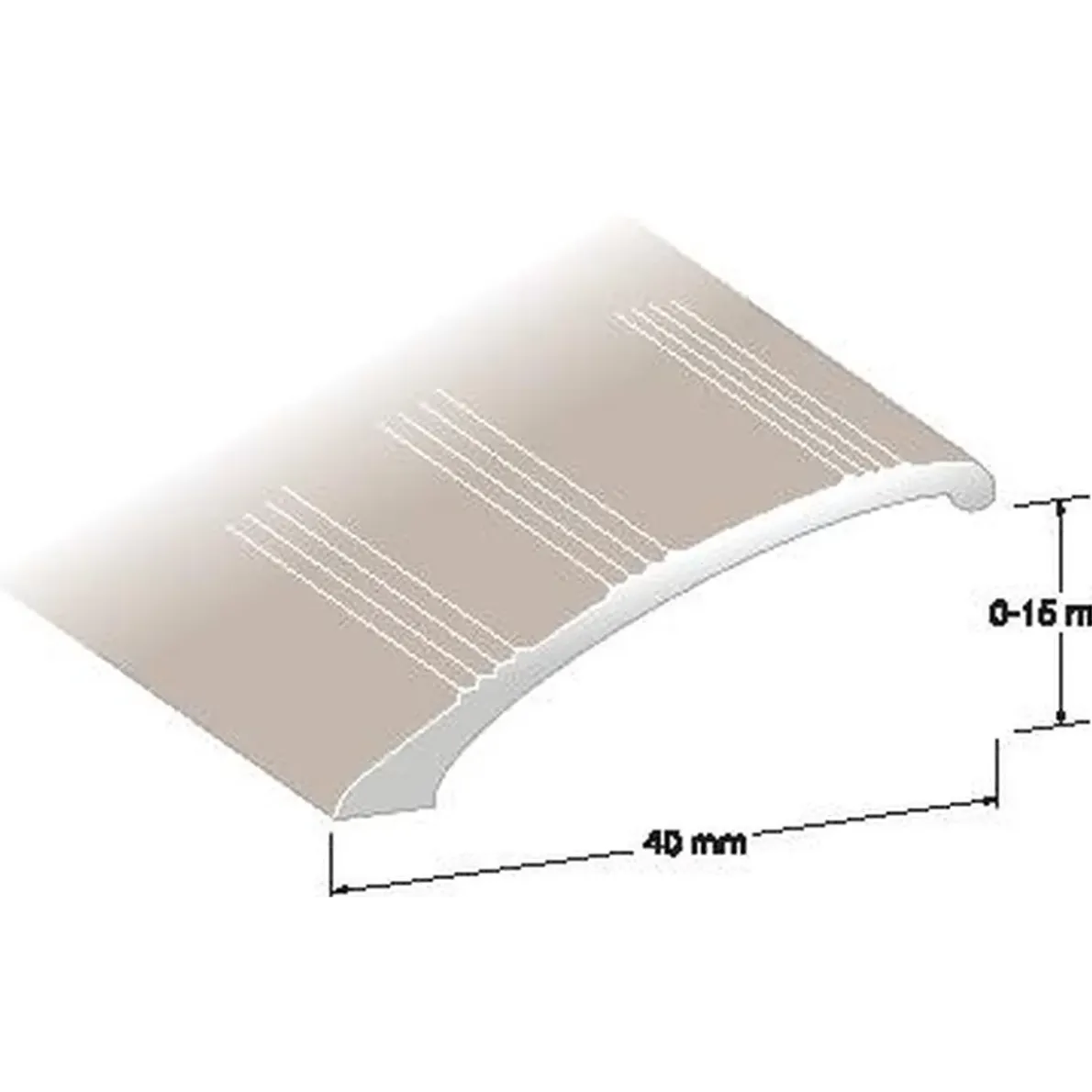 NIVÅLIST PLATINA 0-15MM 200CM