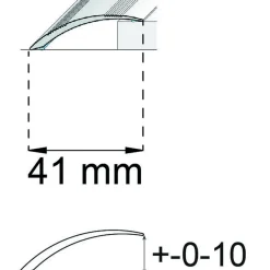 NIVÅLIST SA78 GRÅ EK 100CM 40MM