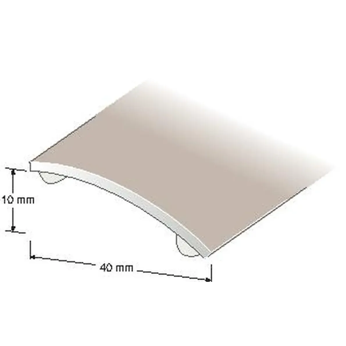 NIVÅLIST SJÄLVHÄFTANDE PLATINA 0-10MM 100CM