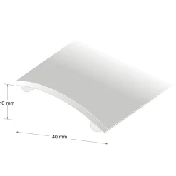 NIVÅLIST SJÄLVHÄFTANDE ROSTFRI 0-10MM 100CM
