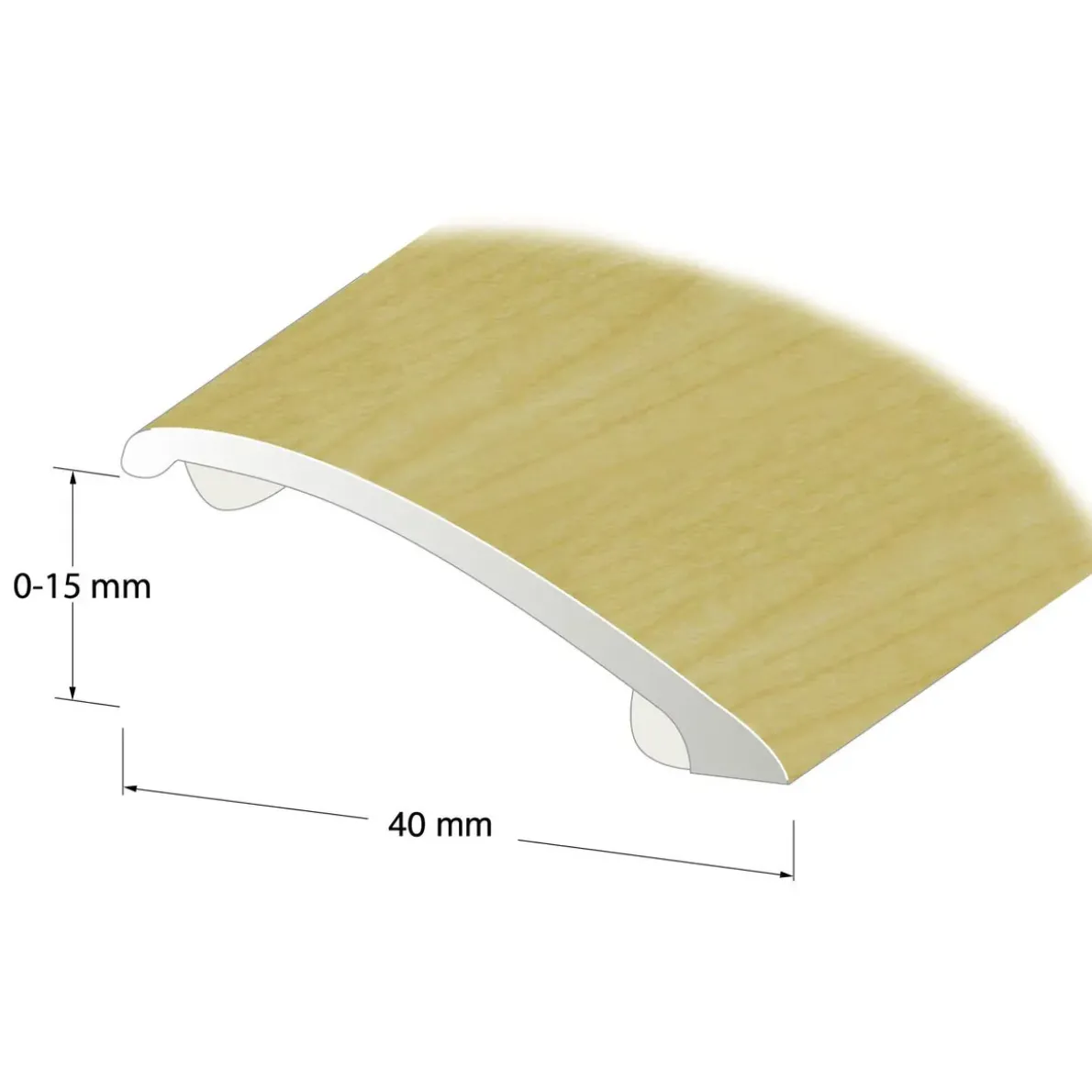 NIVÅLIST SJÄLVHÄFTANDE SLÄT EKFOLIE 0-15MM 270CM