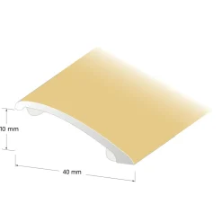 NIVÅLIST SLÄT GULD 0-10MM 200CM
