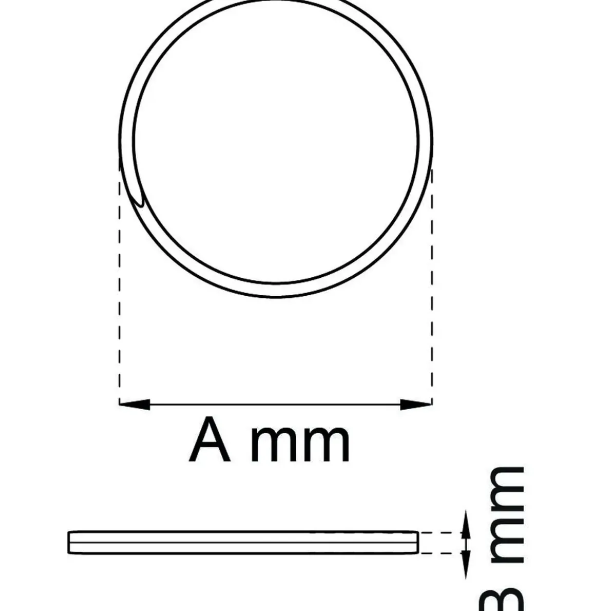 NYCKELRING 1269 NICKEL D25+30MM 4ST