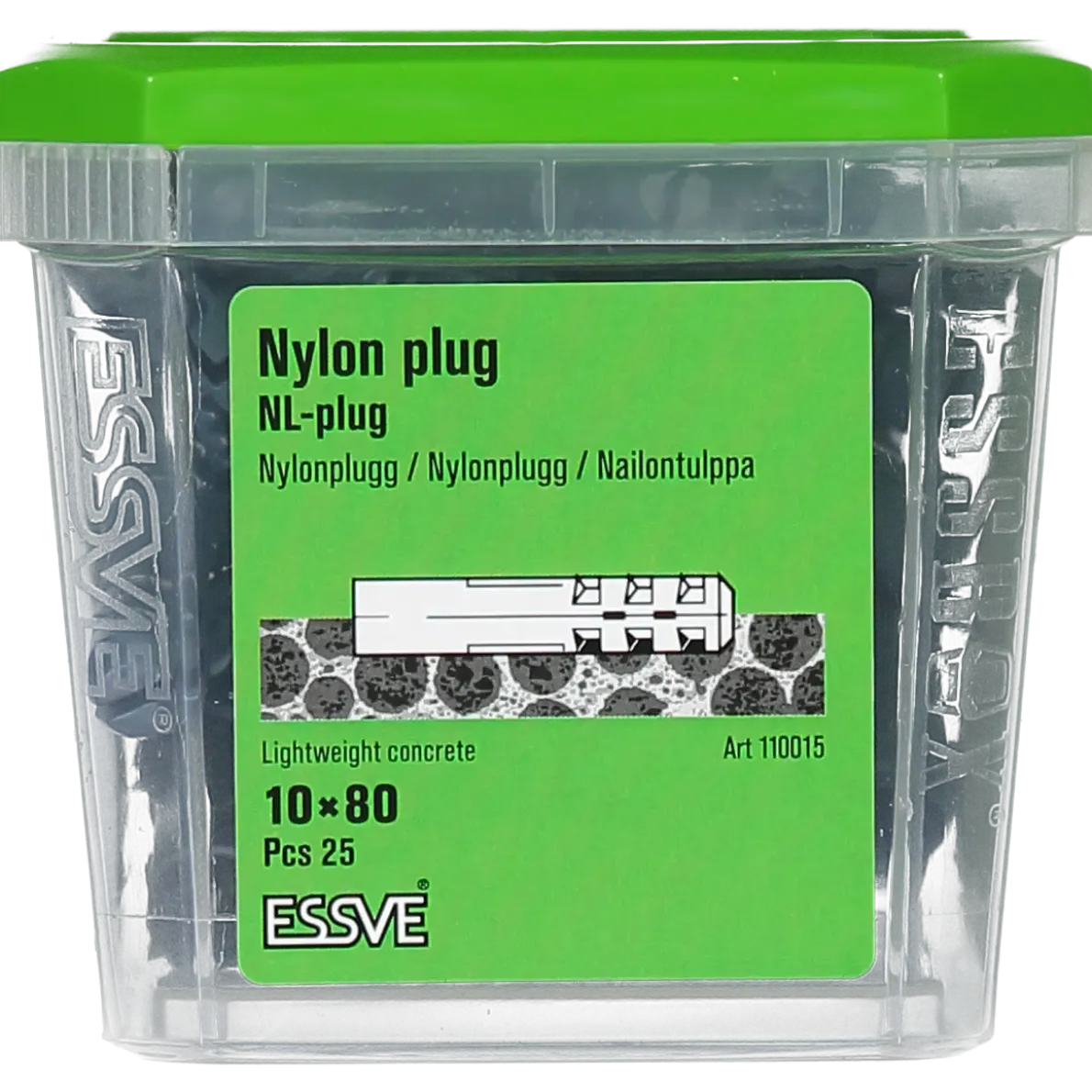 NYLONPLUGG 10X80 25ST