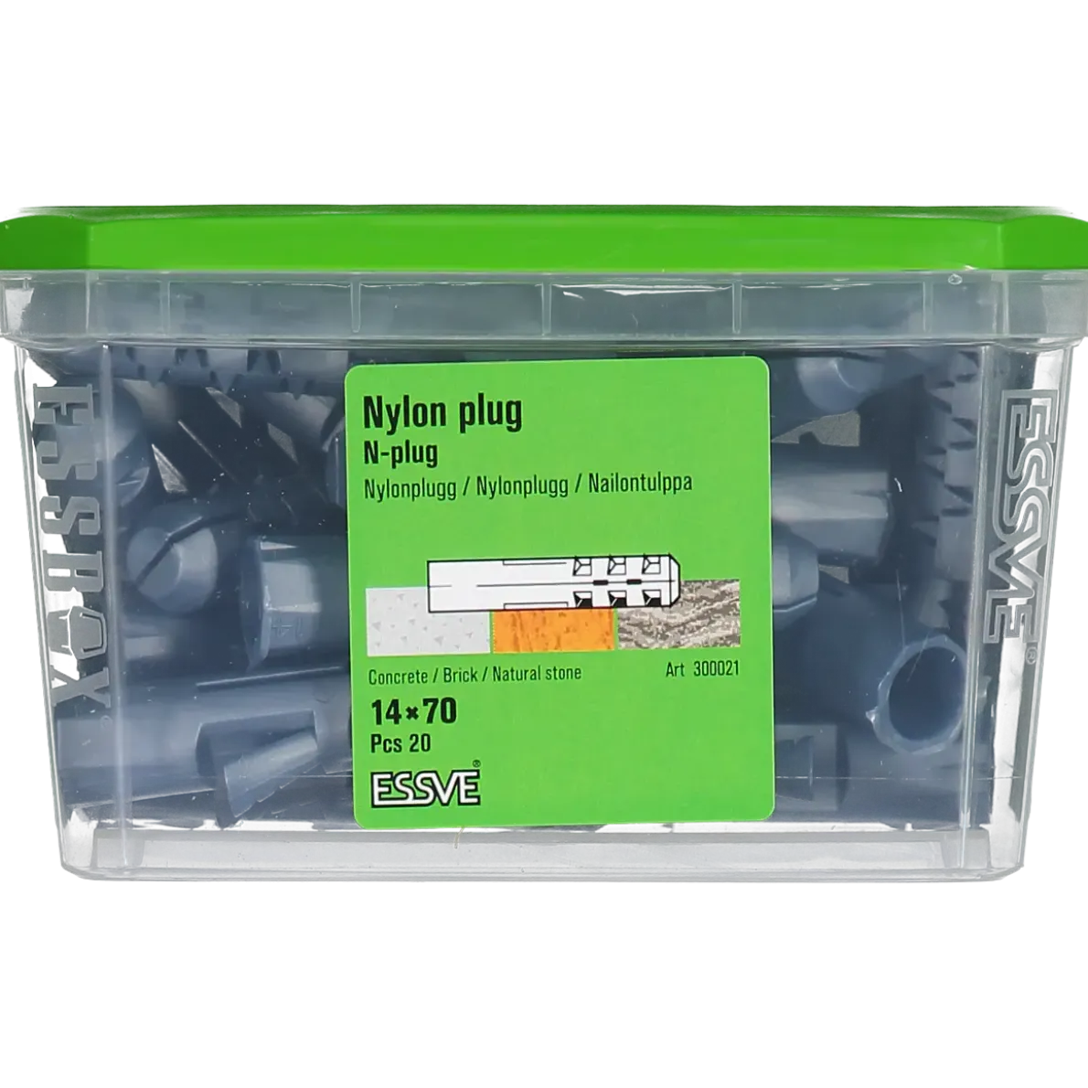 NYLONPLUGG 14X70 20ST
