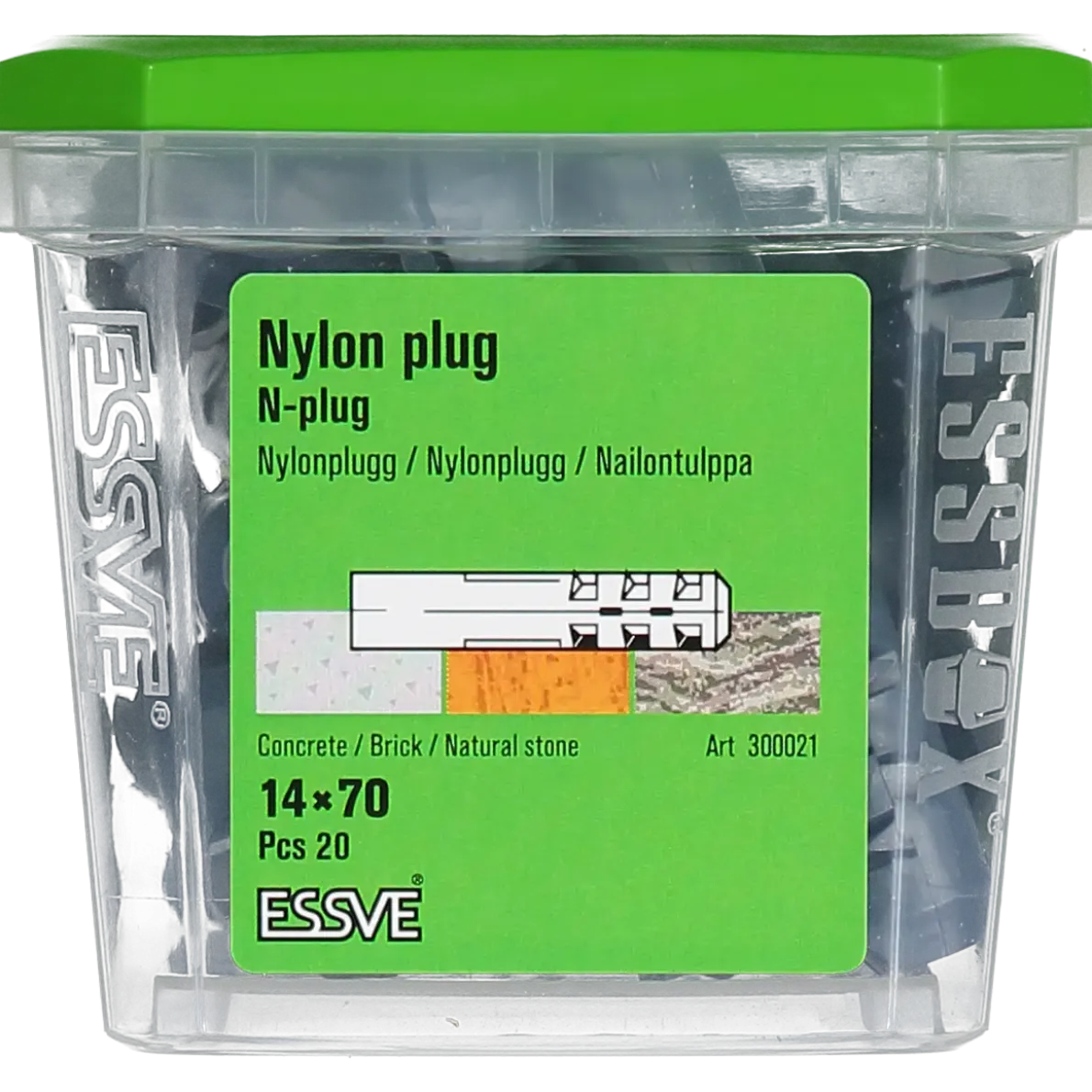NYLONPLUGG 14X70 20ST