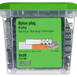 NYLONPLUGG 6X30 100ST