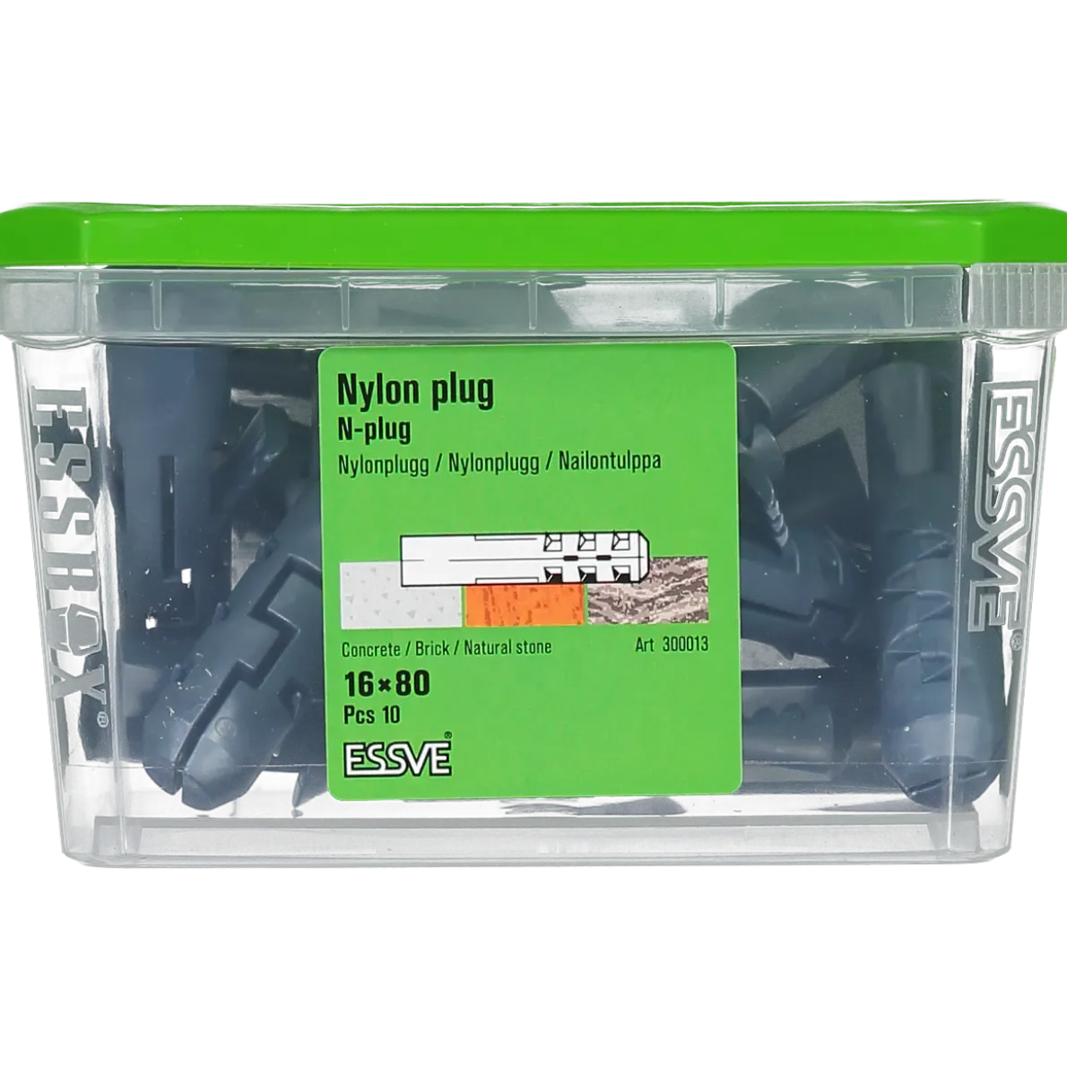 NYLONPLUGG 16X80 10ST
