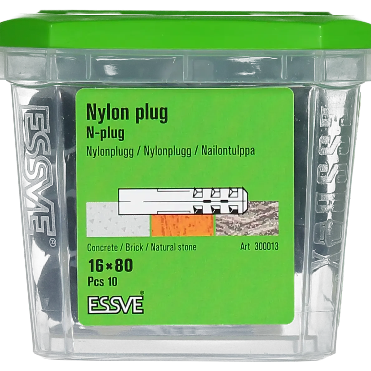 NYLONPLUGG 16X80 10ST