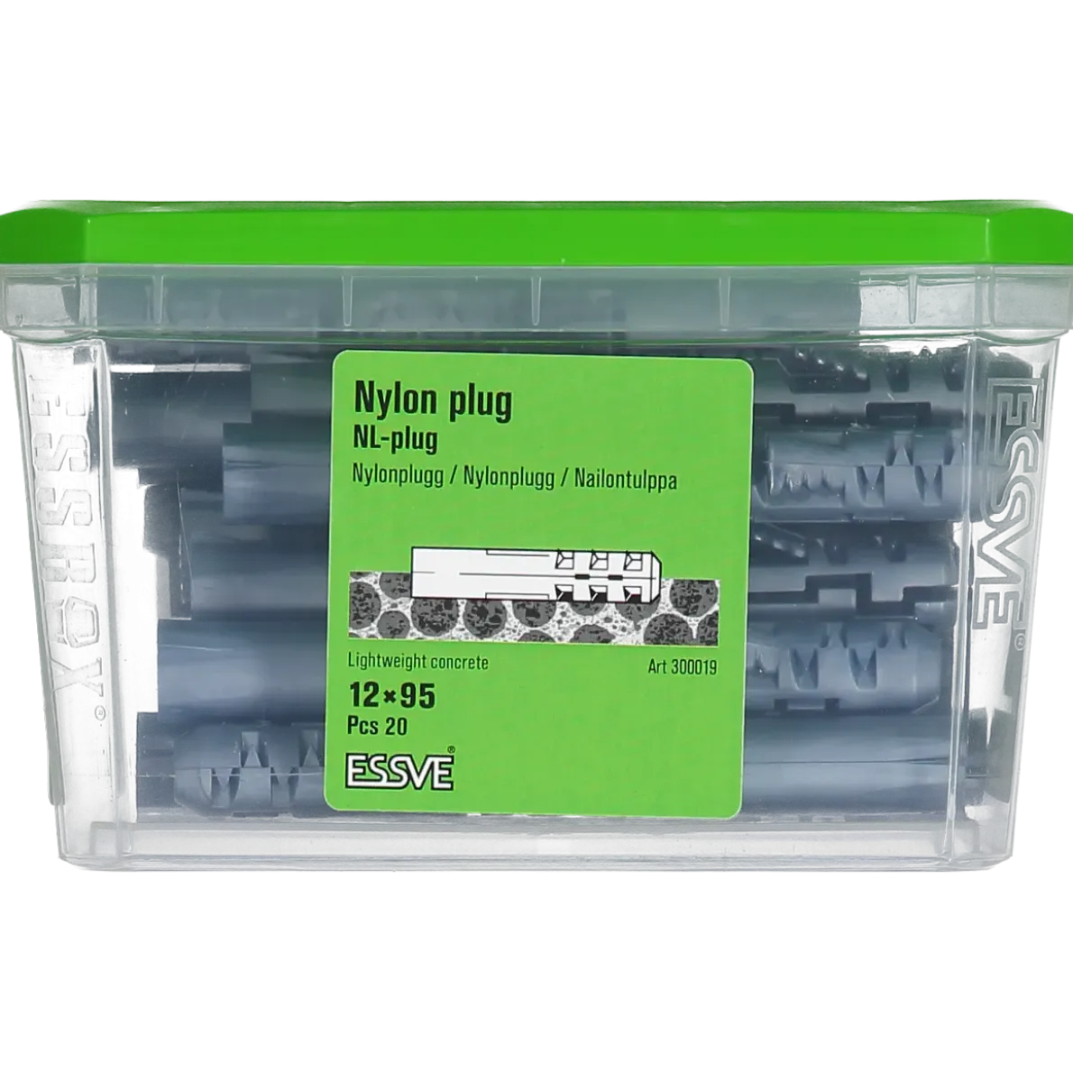 NYLONPLUGG 12X95 20ST