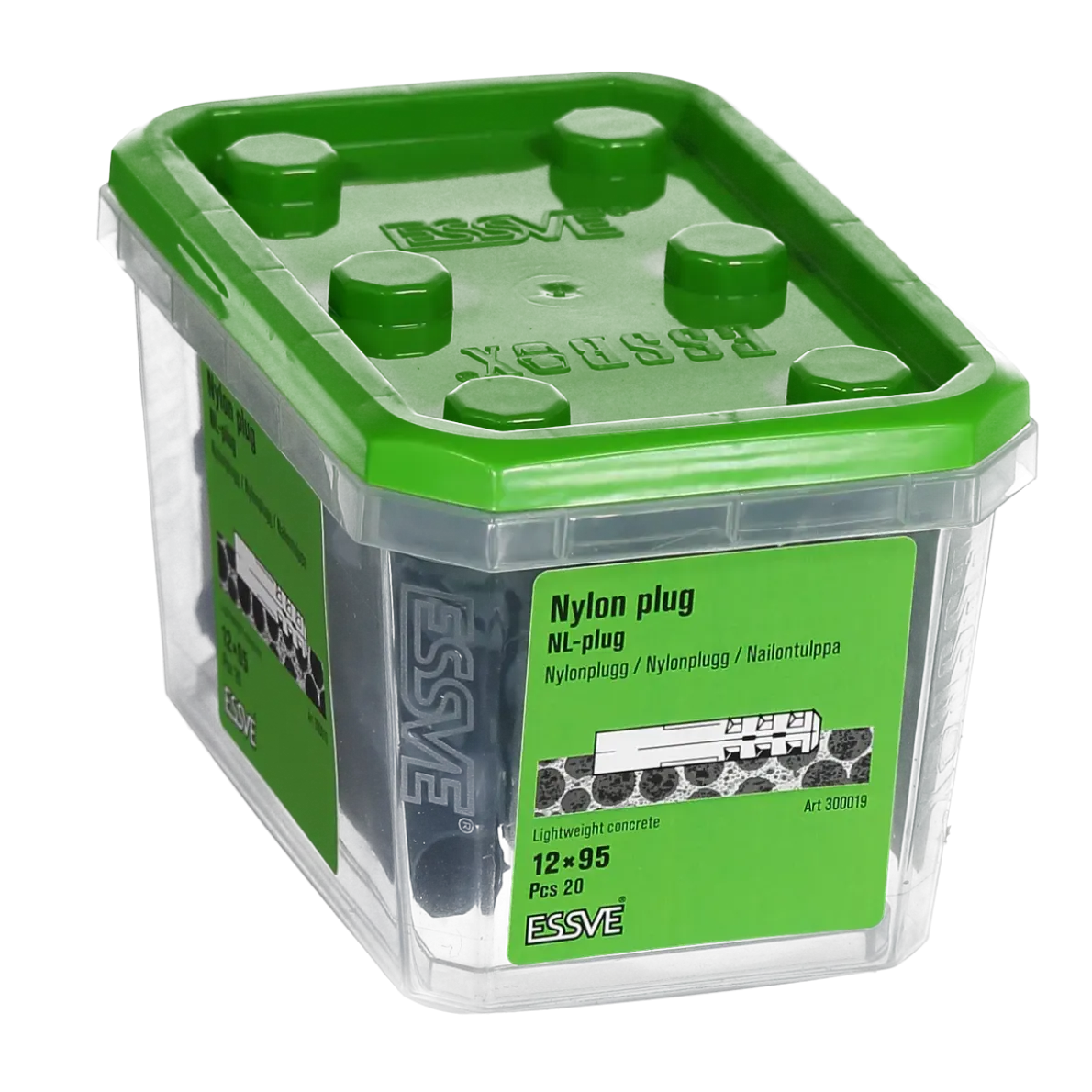 NYLONPLUGG 12X95 20ST
