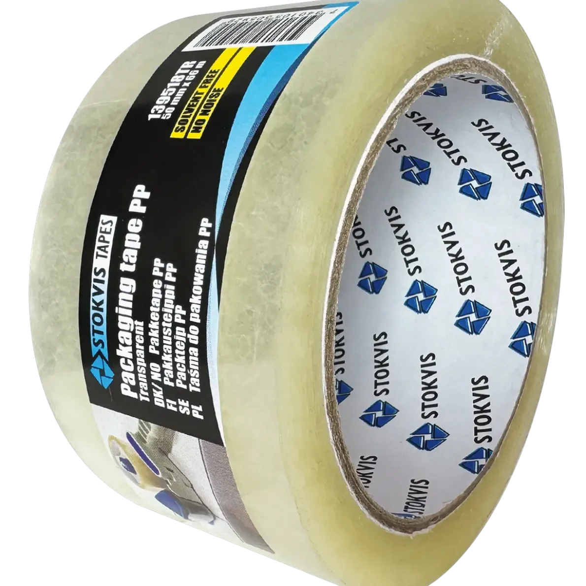 PACKTEJP PP TRANSP NO NOICE 50MM 66M
