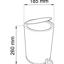 PEDALHINK BLOSSOM VIT 3L D185X260MM