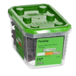 PLASTPLUGG BRUN 8X40 100ST