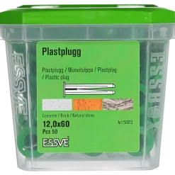 PLASTPLUGG GRÖN 12X60 50ST