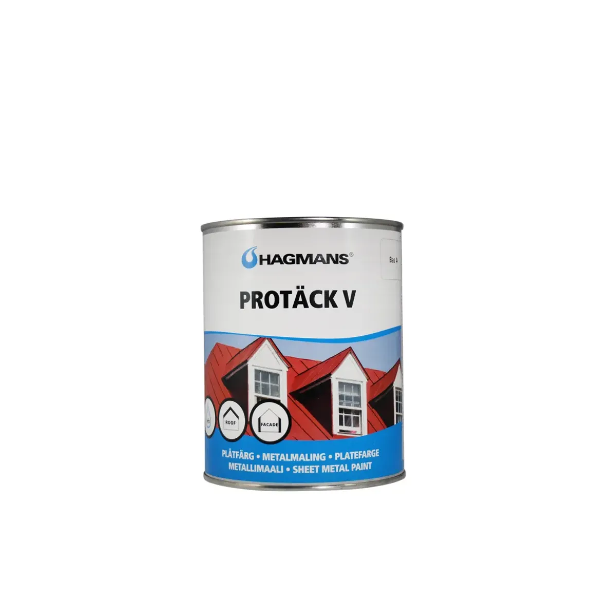 PLÅTFÄRGPROTÄCK V VIT HÖGTÄCK 1L