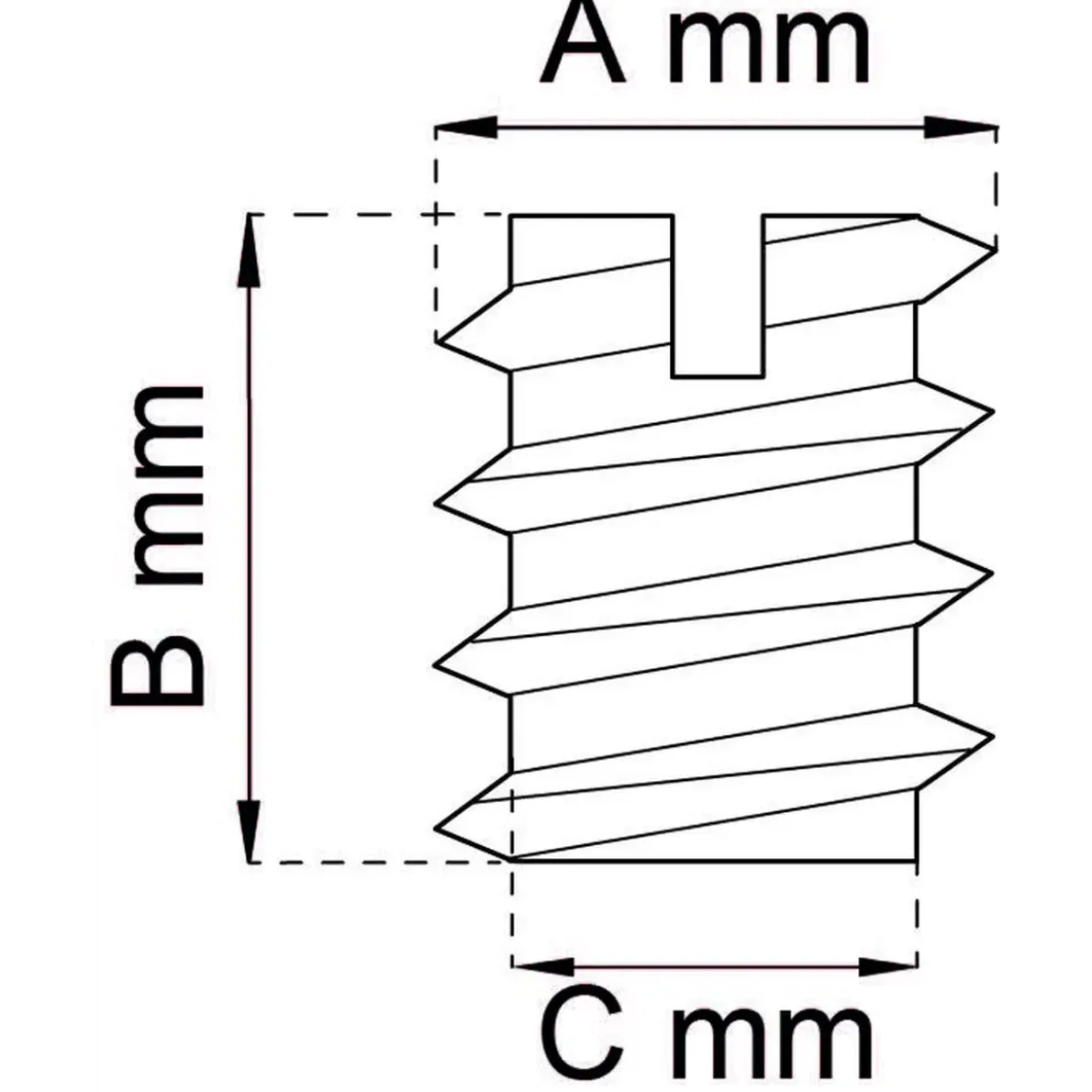 RAMPAMUFF 1212 M8 14X15MM 4ST