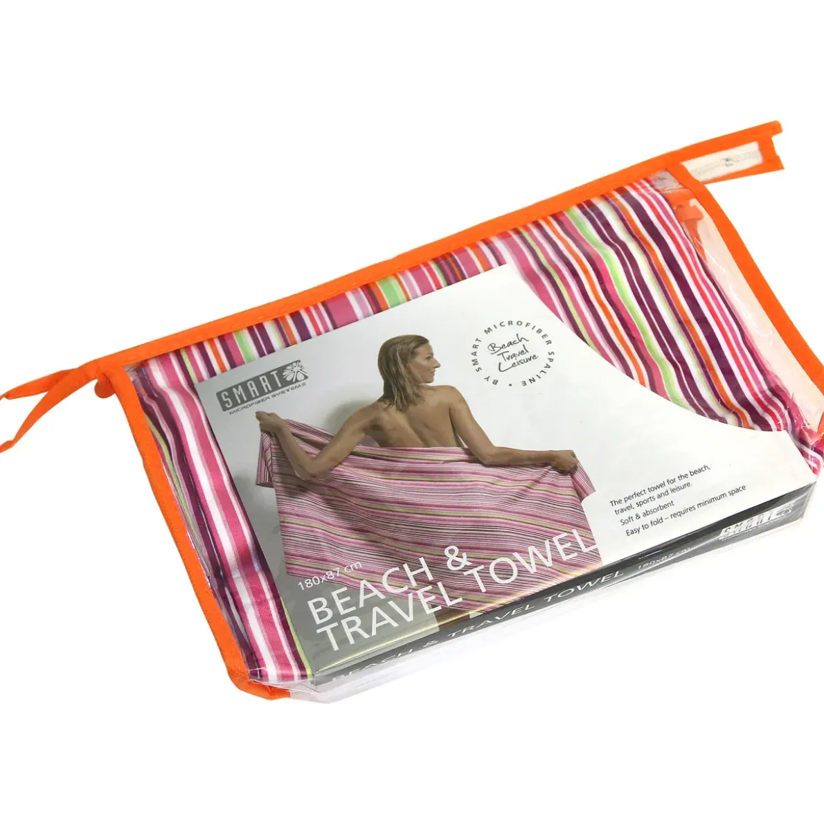 RESE&STRANDHANDDUK BEACHTOWEL SPAMICROF ROSA 175X85CM