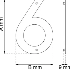 SIFFRA HOME 6 SVART 210MM