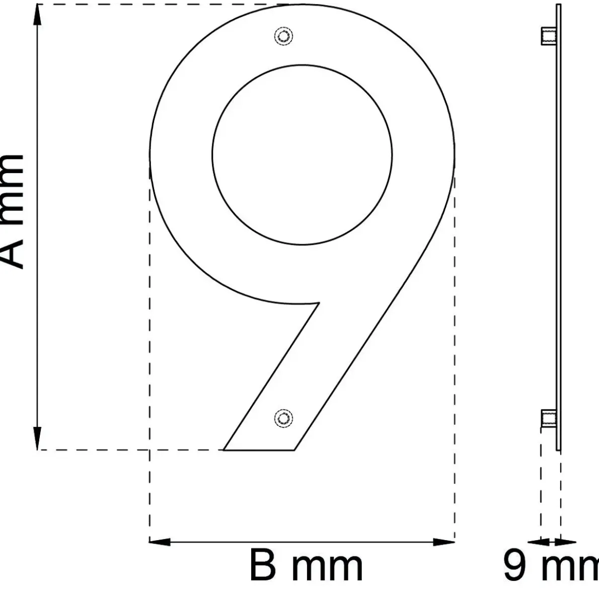 SIFFRA HOME 9 SVART 210MM