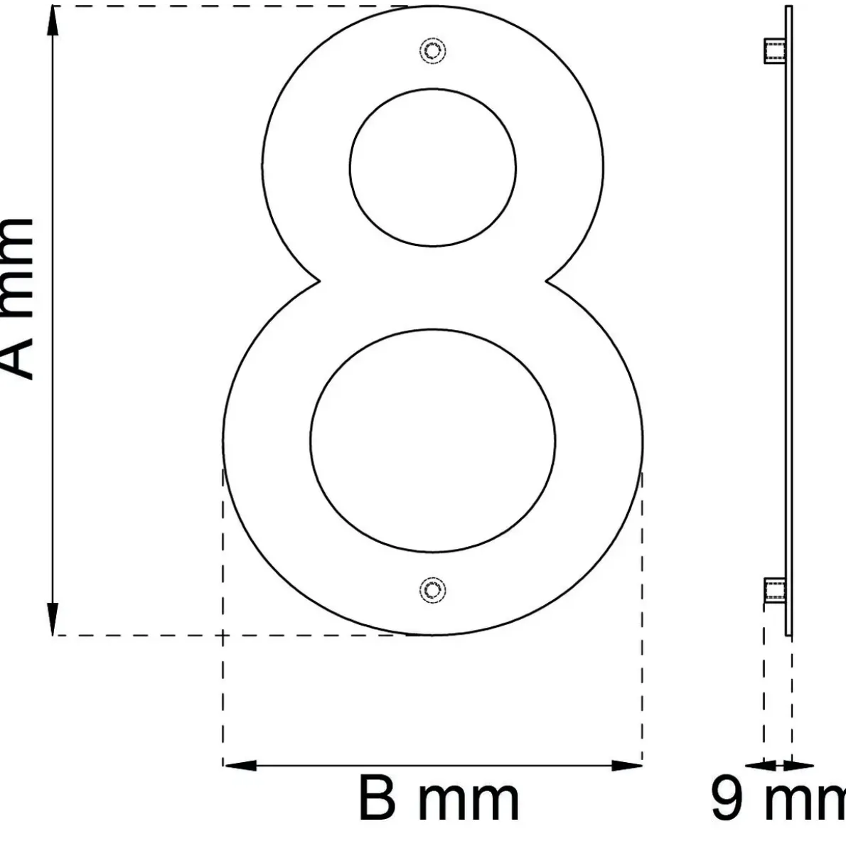 SIFFRA HOME 8 SVART 210X140MM