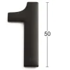SIFFRA SJÄLVHÄFTANDE 1 SVART 50MM