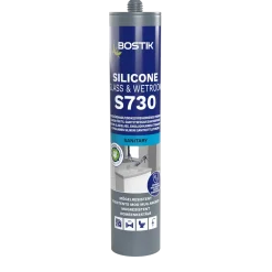 SILIKONFOGMASSA S730 SILICONE GLASS&WETROOM TRANSPARENT