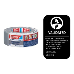 SILVERTEJP ECO PRO-STRONG GREY 50MM 50M