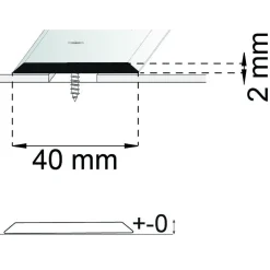 SKARVLIST A24 MÄSS 100CM 40MM