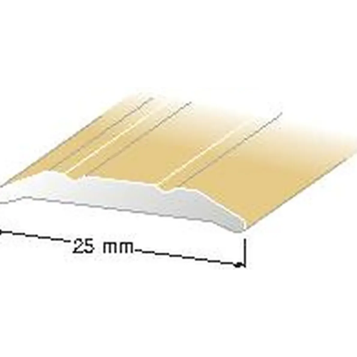 SKARVLIST NR4 GULD 25MM 100CM