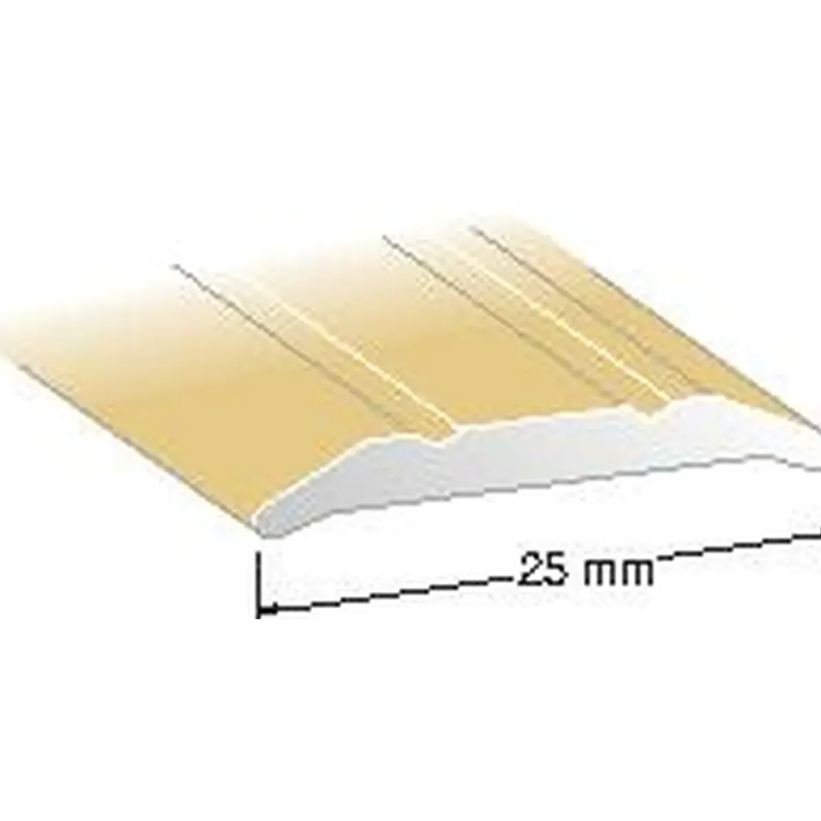 SKARVLIST NR4 GULD 25MM 200CM