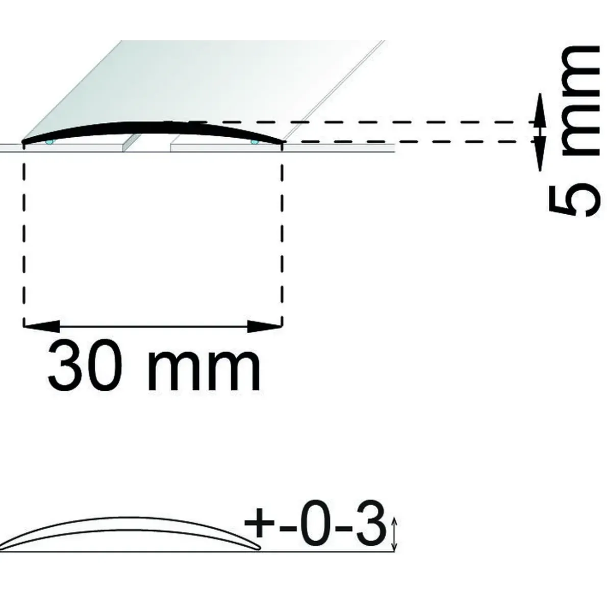 SKARVLIST SA03 EK 100CM 30MM