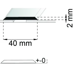 SKARVLIST SA24 RF 100CM 40MM