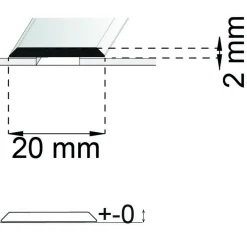 SKARVLIST SA25 RF 100CM 20MM