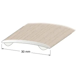 SKARVLIST SJÄLVHÄFTANDE VITKALKAD EK 30MM 100CM