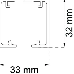 SKJUTDÖRRSSKENA SF-70 2M