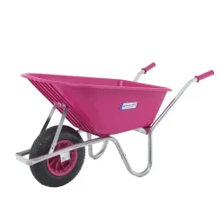 SKOTTKÄRRA 100K HÖRBY PLASTKORG ROSA OMONTERAD