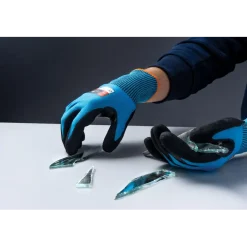 SKÄRSKYDDSHANDSKE 547TYPHOON NITRIL BLÅ STL 11